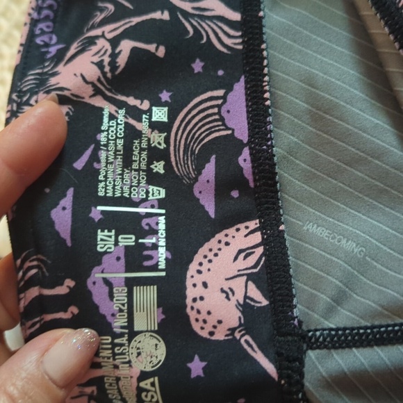 IAB Mfg Designed In USA Size 10 Large Unicorn Narwhal Black - Picture 3 of 7